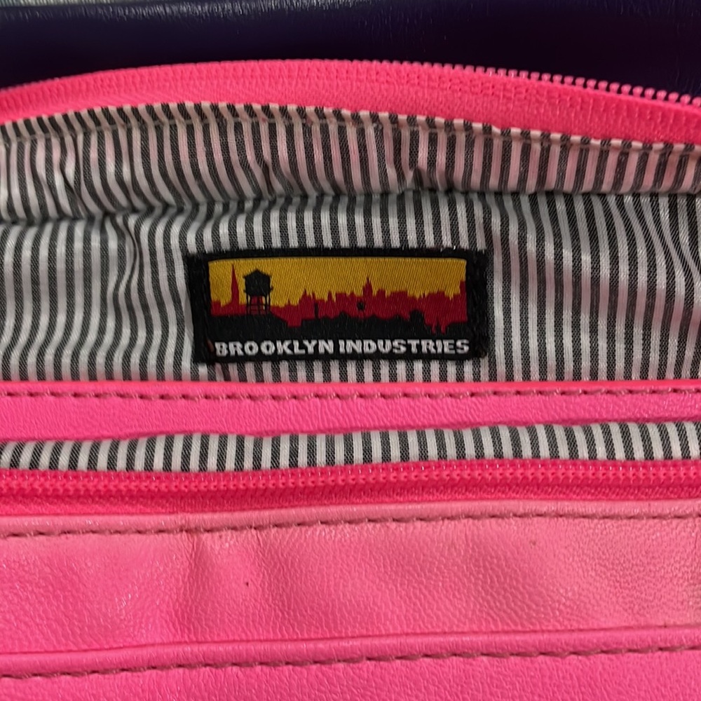 {Brooklyn Industries} Tote bag (used) color block Pink Purple - Picture 4 of 10
